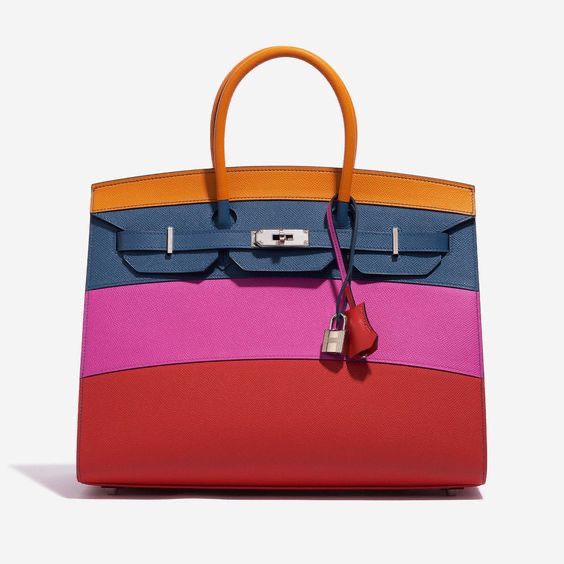 Sac Birkin Rainbow – Edition Colorblock