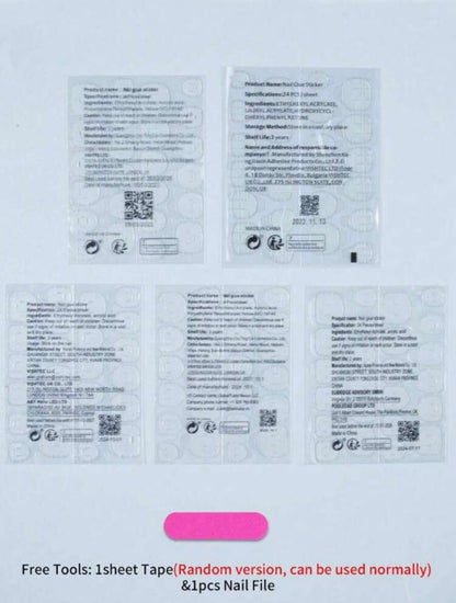 PRESS-ON TOE NAILS – FRENCH PÉDICURE